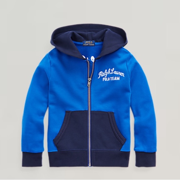 Polo Ralph Lauren Polo Team Full Zip Cotton Jersey Hoodie Toddler Boy Size 4T - Picture 11 of 16